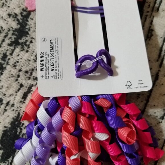 Gymboree Island Spice Hair Snap Clips 1 curly ponytail Size 3 4 5 6 7 8 NWT - Picture 4 of 4